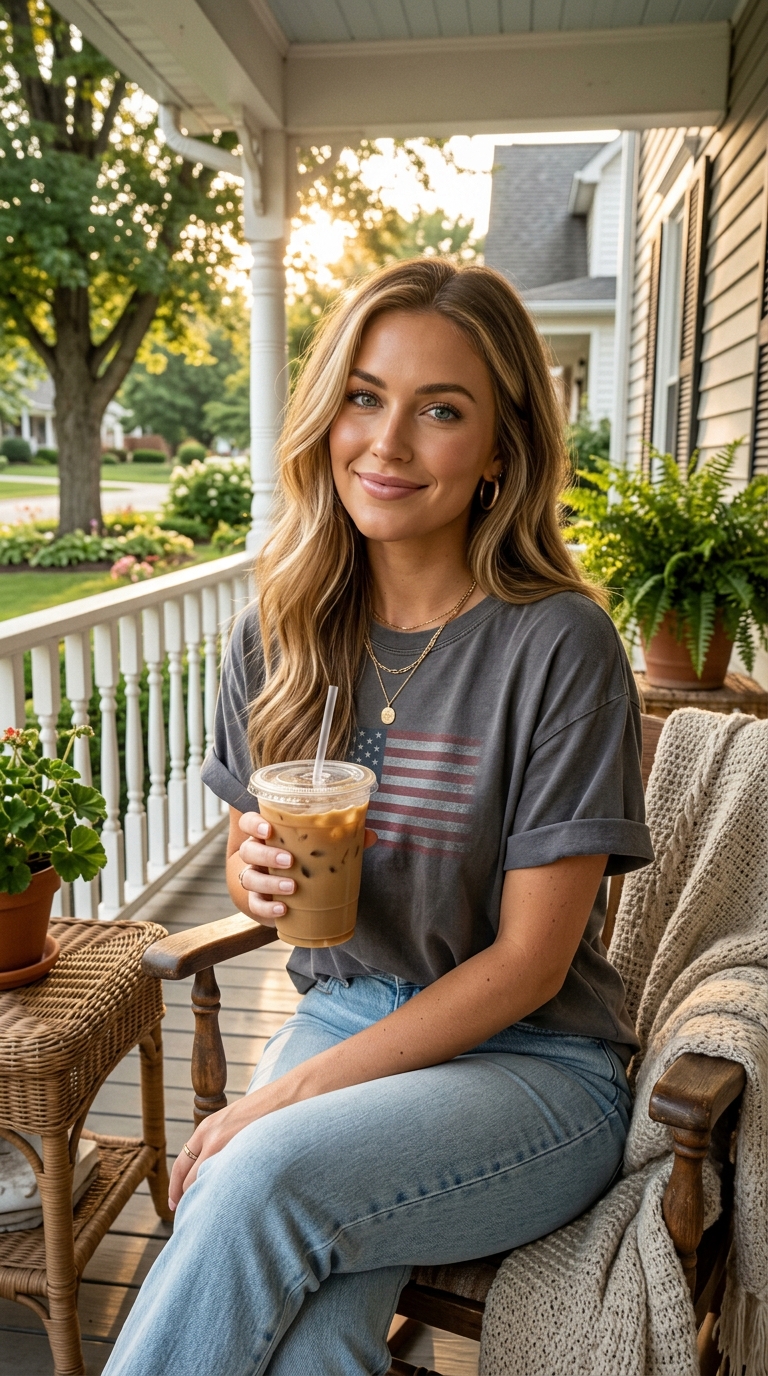 Madison Liberty coffee porch